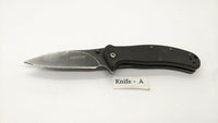 Kershaw 1730BWH3 Zing Blackwash Folding Pocket Knife Assisted Plain Liner G10