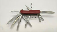 Vtg Victorinox Champion Officier Suisse SAK Folding Pocket Knife Mag Glass 91mm