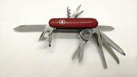 Vtg Victorinox Champion Officier Suisse SAK Folding Pocket Knife Mag Glass 91mm