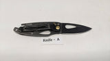 Coast Model FX200 Folding Pocket Knife Frame Lock All Black Bottle Opener Handle