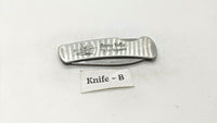 ESP K&P ASI#63770 Stainless Rostfrei Folding Pocket Knife Plain Edge Lockback