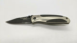 Appalachian Trail Folding Pocket Knife 6 3/4" Liner Black SS Plain Rubber Inlay
