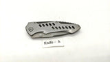 Buck 198 Mantis Folding Pocket Knife Plain Edge Frame Lock Stainless Steel