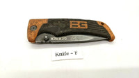 Gerber Bear Grylls Scout Folding Pocket Knife Drop Point Fine/Serrated Edge