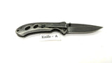 Smith & Wesson Oasis SW421 Folding Pocket Knife Stone Washed Aluminum Handle Blk