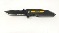 Dewalt DWHT10910 Folding Pocket Knife Piercing Tanto Combo Liner Black **Various