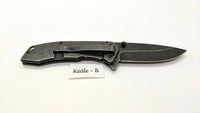 Ozark Trail Outdoor Equipment Folding Pocket Knife Assisted Plain Frame Drk Gray