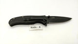 Tac-Force TF-420 Speedster Folding Pocket Knife Spring Assisted Plain Liner Blk