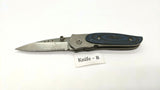 CRKT Viele 8011 Wasp Folding Pocket Knife Combination Edge Liner Lock G10 Blue