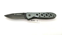 Smith & Wesson Extreme Ops SWA13 Folding Pocket Knife Plain Liner Aluminum Gray