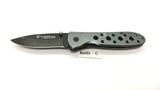 Smith & Wesson Extreme Ops SWA13 Folding Pocket Knife Plain Liner Aluminum Gray