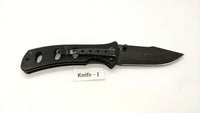 Smith & Wesson Extreme Ops SWA6 Folding Pocket Knife Plain Edge Liner Lock Black