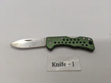 Nite Ize DooHickey Small Folding Pocket Knife Lockback Keychain Plain Aluminum