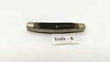 Vtg Schrade USA 33OT Old Timer Jack Folding Pocket Knife Sawcut Delrin Handle