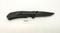 Husky Black Single Combo Edge Blade Folding Pocket Knife Liner Lock **Various**