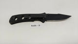 Smith & Wesson Extreme Ops SWA6 Folding Pocket Knife Plain Edge Liner Lock Black