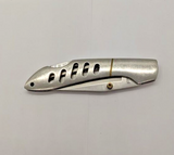 Sheffield Lockback Stainless Steel Slotted In Line Brass Folding Pocket Knife