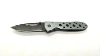 Smith & Wesson Extreme Ops SWA13 Folding Pocket Knife Plain Liner Aluminum Gray