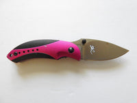 Browning 063/060 Pink/Gray Single Blade Pocket Knife