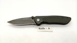 Guidesman Folding Pocket Knife Plain Edge Liner Lock 8Cr13MoV Steel G10 Insert