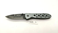 Smith & Wesson Extreme Ops SWA13 Folding Pocket Knife Plain Liner Aluminum Gray