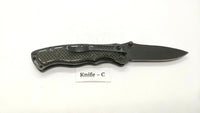 Sheffield Black Carbon Fiber Style Folding Pocket Knife Plain Edge Liner Lock