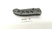 Smith & Wesson Oasis SW421 Folding Pocket Knife Stone Washed Aluminum Handle Blk