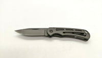 Guidesman Paraframe Folding Pocket Knife Plain Edge Frame Lock Gray Stainless