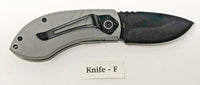 Stone River Stubby NRA Folding Pocket Knife Plain Edge Liner Lock Black G10 SS