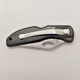 Maxam "Crane Rental" Clip Point Combination Blade Lock Back Folding Pocket Knife