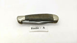 Frost Cutlery Jack 2 Blade Folding Pocket Knife 3 Pin Bone w/Nickel Bolsters SS