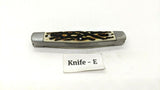 Ozark Trail Jack 2 Blade Folding Pocket Knife Faux Stag Plain Edge SS Bolsters