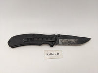 Husky Black Single Combo Edge Blade Folding Pocket Knife Liner Lock **Various**