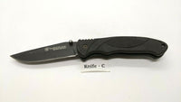 Smith & Wesson Extreme Ops SWA25 Folding Pocket Knife Plain Liner Rubber Coated