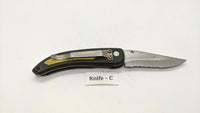 Frost Cutlery USA Folding Pocket Knife Liner Lock Combo Blade Rubber Insert ABS