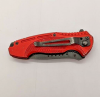 Tac Force Speedster Drop Point Combination Blade Liner Lock Red Folding Knife
