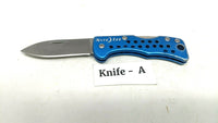Nite Ize DooHickey Small Folding Pocket Knife Lockback Keychain Plain Aluminum