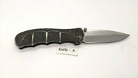 Smith & Wesson Extreme Ops SWA14 Folding Pocket Knife Plain Edge Liner Lock Blk
