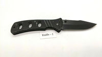 Smith & Wesson Extreme Ops SWA6 Folding Pocket Knife Plain Edge Liner Lock Black