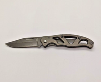 Gerber 4660916A Clip Point Plain Edge Skeletal Frame Lock Folding Pocket Knife