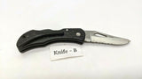 Frost Cutlery Flying Falcon Folding Pocket Knife SS Rostfrei Combo Lockback Blk