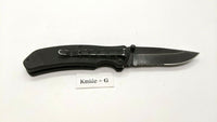 Husky Black Single Combo Edge Blade Folding Pocket Knife Liner Lock **Various**