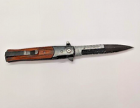 Milano Stiletto 3CR13 Steel Blade Spear Point Plain Edge Assisted Folding Knife