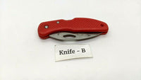Appalachian Trail Small Folding Pocket Knife Combo Edge Hawkbill Lockback ABS
