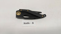 Coast Model FX200 Folding Pocket Knife Frame Lock All Black Bottle Opener Handle