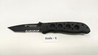 Smith & Wesson Extreme Ops CK5TBS Folding Tactical Knife Tanto Combo Liner Lock