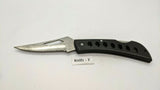 Frost Cutlery Large Folding Pocket Knife Combination Edge Lockback Black Plastic