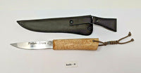 Kizlyar Russian Hunting Knife Hardwood Handle with Embossed Leather Sheath 2