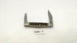 Ozark Trail Jack 2 Blade Folding Pocket Knife Faux Stag Plain Edge SS Bolsters