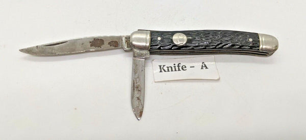 Vintage Imperial Prov RI USA 2 Blade Jack Folding Pocket Knife 